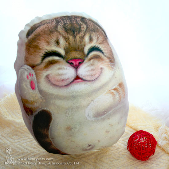 石头猫可爱造型抱枕 Bella